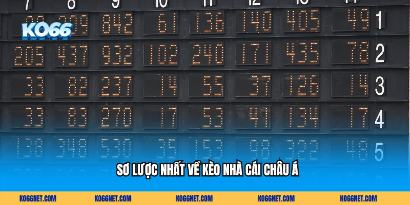 Sơ lược nhất về kèo nhà cái châu Á